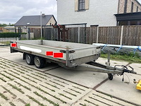 Henra - plateauwagen - pl27c - verlaagde plateauwagen 401x185 2700kg - afbeelding 1 van  22