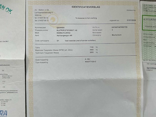 Henra 603 x 222 cm pl356022sltr plateau aanhangwagen - afbeelding 10 van  18