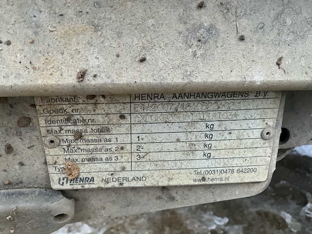 Henra as o - 100 ko drieweg-aanhanger - afbeelding 4 van  20