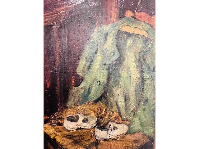 Henri vandermoere - linnenkast - olie op doek - topwerk - afbeelding 1 van  3