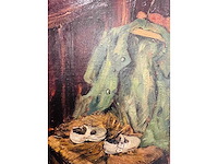 Henri vandermoere - linnenkast - olie op doek - topwerk - afbeelding 1 van  3
