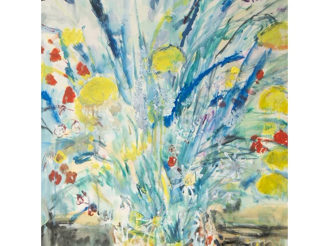 Henri victor wolvens (1896-1977), flower vase, 1966, watercolour and gouache on paper on canvas 108 x 72 cm. (42.52 x 28.35 in.), frame: 135 x 98 cm. (53.14 x 38.57 in.) - afbeelding 6 van  7