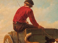 Henriette ronner (1821-1909), boy on a dog chariot, oil on canvas 44.5 x 56.5 cm. (17.51 x 22.23 in.), frame: 61 x 72 cm. (24.01 x 28.35 in.) - afbeelding 4 van  14