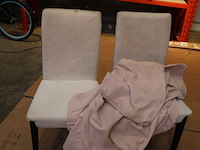Henriksdal stoelen + roze hoezen (2 stuks) - afbeelding 1 van  7