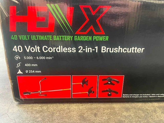 Henx - bosmaaier 2 in 1 met 2,5ah accu en lader - afbeelding 4 van  7