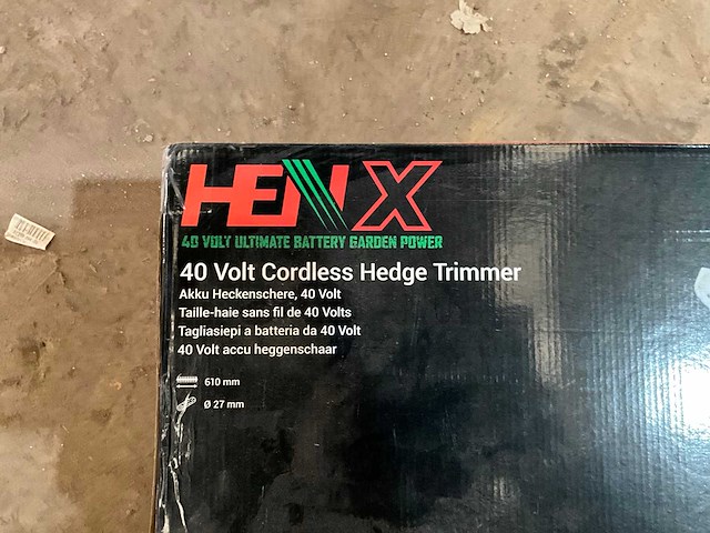 Henx 40v cordless hedge trimmer heggenschaar ongebruikt. - afbeelding 4 van  9