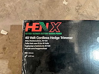 Henx 40v cordless hedge trimmer heggenschaar ongebruikt. - afbeelding 4 van  9