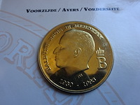 Herdenkingsmedaille boudewijn 1993 brons - afbeelding 2 van  3