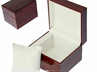 Heren casual sport quartz horloge in houten box - afbeelding 2 van  2