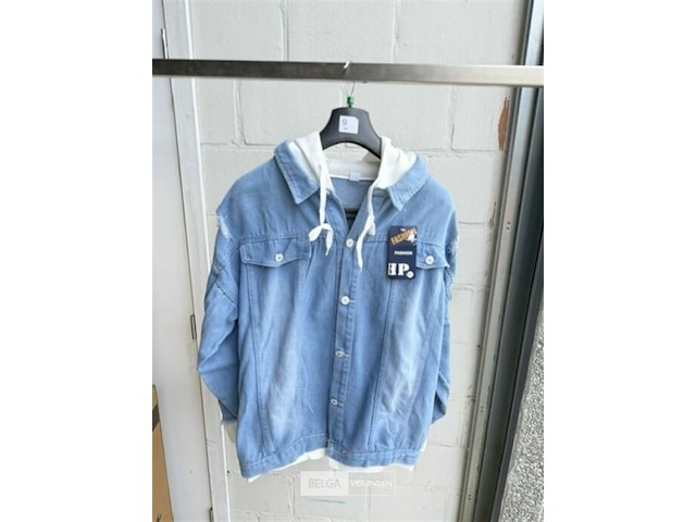 Heren jeans anime vest - afbeelding 1 van  3