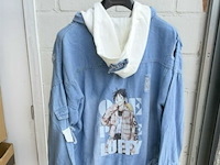 Heren jeans anime vest - afbeelding 3 van  3