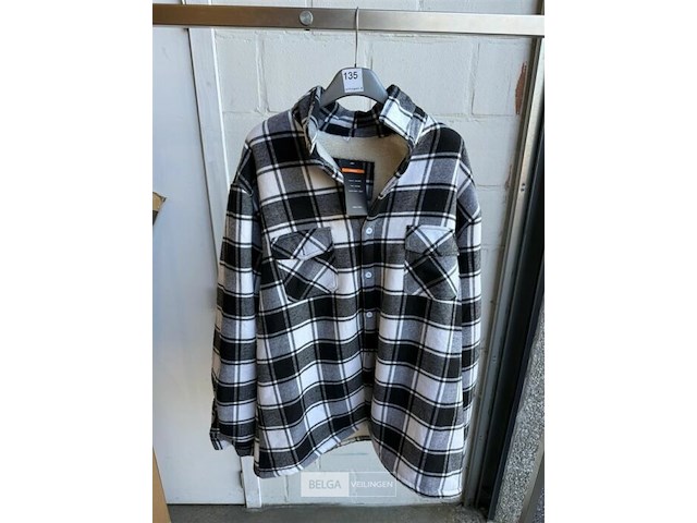 Herenhemd fleece binnenzijde xxl - afbeelding 2 van  2