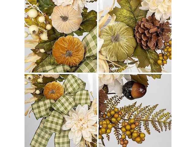 Herfstdeurkrans (61 cm) - afbeelding 4 van  4