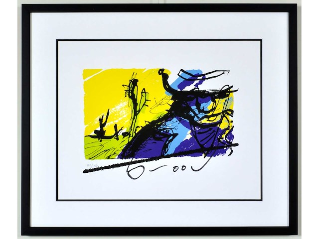 Herman brood - bono - zeefdruk - ingelijst - afbeelding 1 van  6