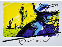 Herman brood - bono - zeefdruk - ingelijst - afbeelding 2 van  6