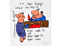 Herman brood - botje voor de hond - zeefdruk - afbeelding 1 van  4
