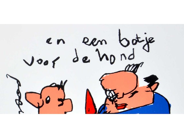 Herman brood - botje voor de hond - zeefdruk - afbeelding 3 van  4