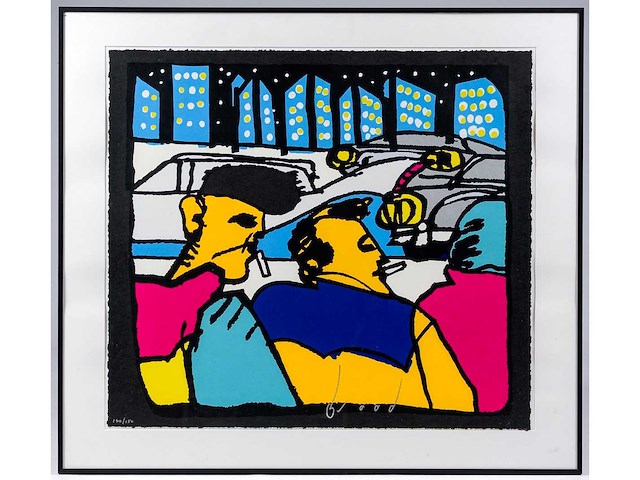 Herman brood - city life - zeefdruk - ingelijst - afbeelding 3 van  5