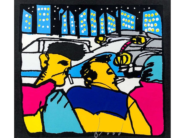 Herman brood - city life - zeefdruk - ingelijst - afbeelding 5 van  5
