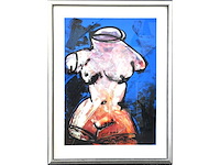 Herman brood - corpus - zeefdruk - ingelijst - 125x96 cm - afbeelding 1 van  2