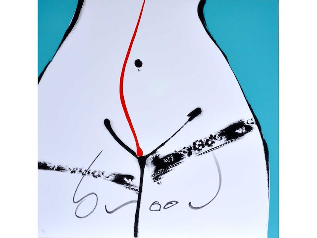 Herman brood - hips - zeefdruk op doek - afbeelding 1 van  6