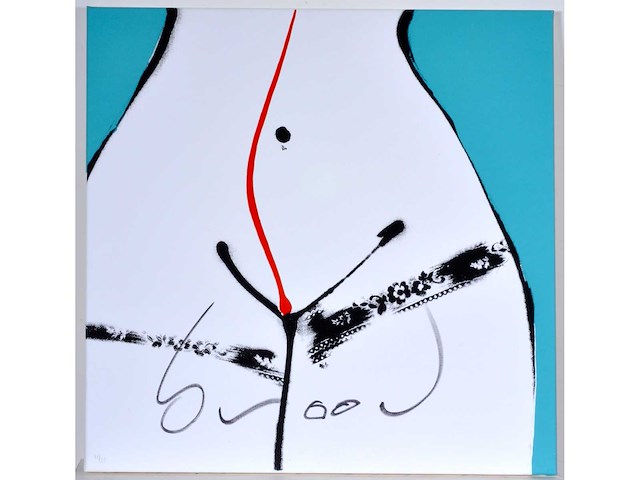 Herman brood - hips - zeefdruk op doek - afbeelding 2 van  6