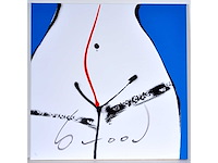 Herman brood - hips - zeefdruk op doek - afbeelding 1 van  8