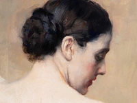 Herman jean joseph richir (1866-1942), 'le collier de perles', oil on canvas 80 x 100 cm. (31 1/2 x 39.36 in.), frame: 102 x 122 cm. (40.15 x 48.03 in.) - afbeelding 6 van  7