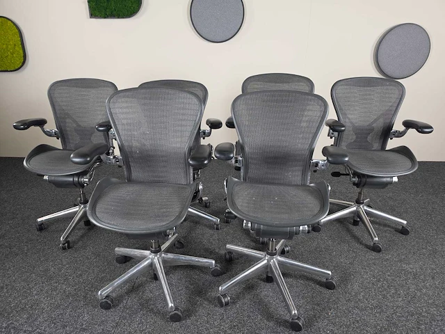 Herman miller aeron - bureaustoel (6x) - afbeelding 6 van  13
