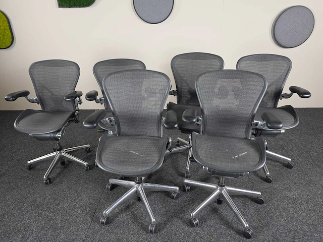 Herman miller aeron - bureaustoel (6x) - afbeelding 7 van  13
