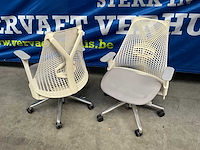 Herman miller sayl design bureaustoel (2x) - afbeelding 1 van  10