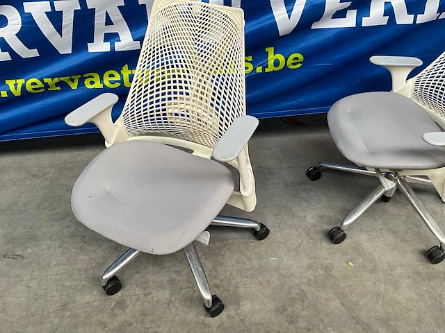 Herman miller sayl design bureaustoel (2x) - afbeelding 8 van  10