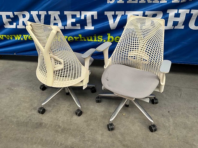Herman miller sayl design bureaustoel (2x) - afbeelding 1 van  12