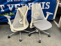 Herman miller sayl design bureaustoel (2x) - afbeelding 1 van  9