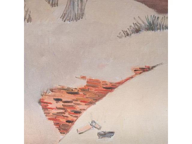 Herman minner (1924-1981), view of the dunes, oil on canvas 50 x 70 cm. (19.67 x 27.55 in.), frame: 70 x 90 cm. (27.55 x 35.42 in.) - afbeelding 5 van  5