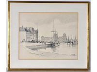 Herman verbaere - oostende - potloodtekening - afbeelding 1 van  5