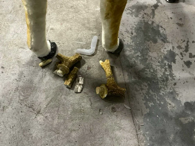 Hertenfiguur met slee - afbeelding 2 van  11