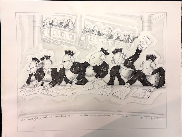 "het rechterlijk gevecht…" - mugo 2001 - afbeelding 1 van  3