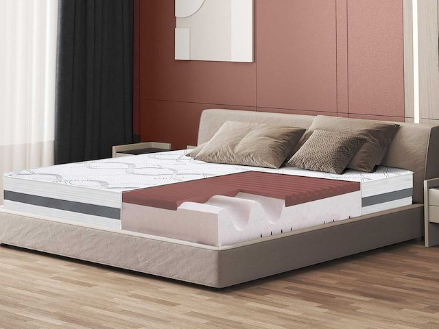 Het white stone 180 x 200 medium stevige traagschuimmatras | hoogte 27 cm - afbeelding 1 van  9