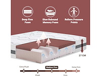 Het white stone 180 x 200 medium stevige traagschuimmatras | hoogte 27 cm - afbeelding 6 van  9