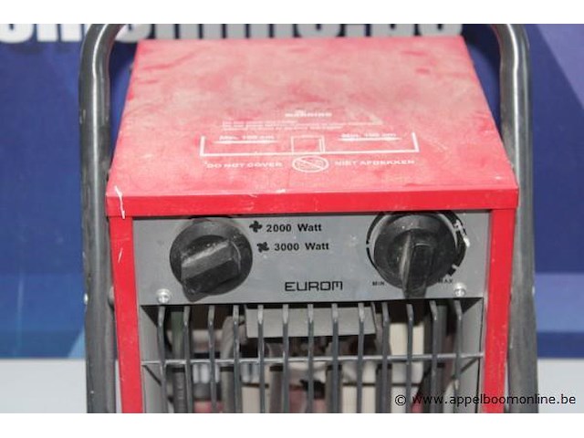 Heteluchtblazer eurom 3000w, werking niet gekend - afbeelding 2 van  2