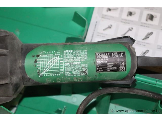 Heteluchtblazer leister triac st, 1600w - afbeelding 2 van  2