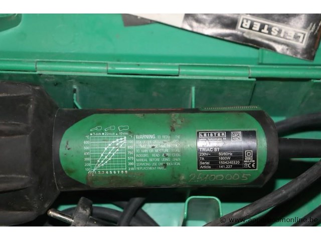 Heteluchtblazer leister triac st, 1600w - afbeelding 2 van  2