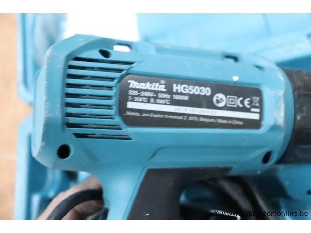 Heteluchtblazer makita hg5030, 1500w, werking niet gekend - afbeelding 3 van  3