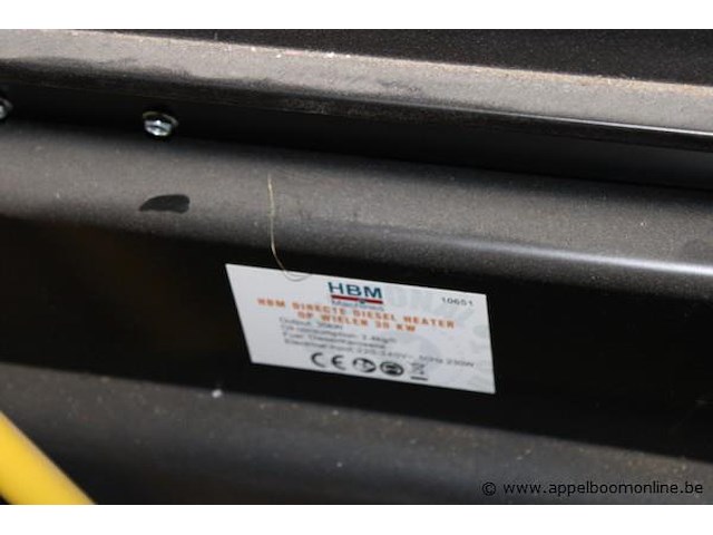 Heteluchtkanon (diesel heater) – hbm - afbeelding 2 van  2