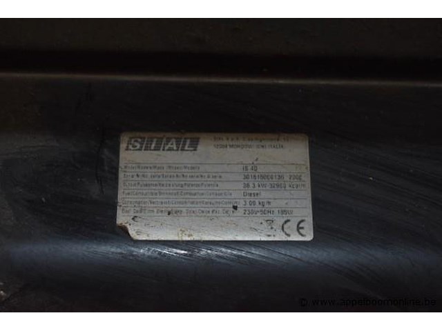 Heteluchtkanon, sial, is 40, 230v, 38.3kw, werking niet gekend - afbeelding 3 van  3