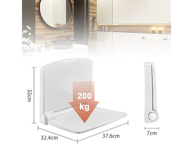 Heuffe opvouwbaar douchezitje - afbeelding 2 van  3