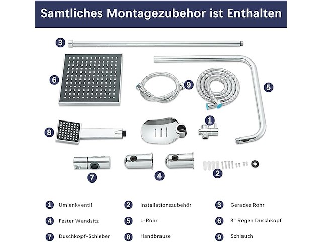 Hevenaov douchekolom zonder kraan - afbeelding 4 van  6