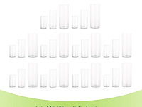 Hewory glazen bloemenvaas (30 stuks) - afbeelding 4 van  5