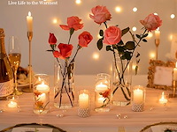 Hewory glazen bloemenvaas (30 stuks) - afbeelding 5 van  5